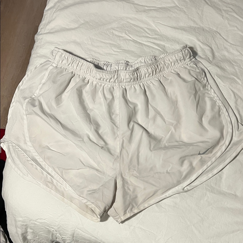 Nike White Running shorts